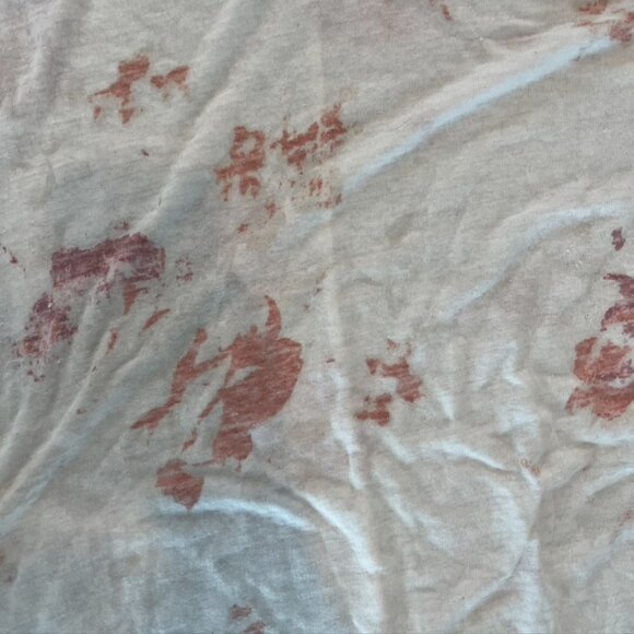 ** We The Free Womens Blouse White pink Space Dye Long Sleeve Scoop Neck M - Picture 6 of 8